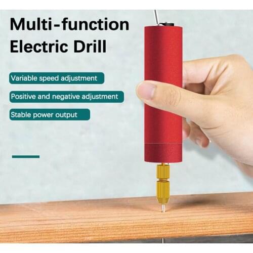 USB Home Household Manual DIY Mini Electric Drill Pearl Bodhi Punching Tool 0.8~1.2mm Clamping Ranges Utility Drill Tool