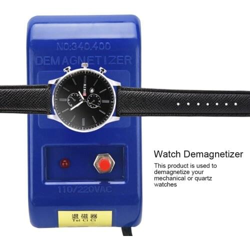 Watch Demagnetizer Mechanical Quartz Watch Repairing Tool Electrical Professional Demagnetize Tool for Watchmaker EU/US Plug