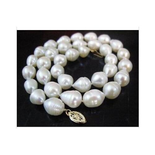 Elegant 10-11mm natural south seawhi peate rl necklace 20inch 14KG