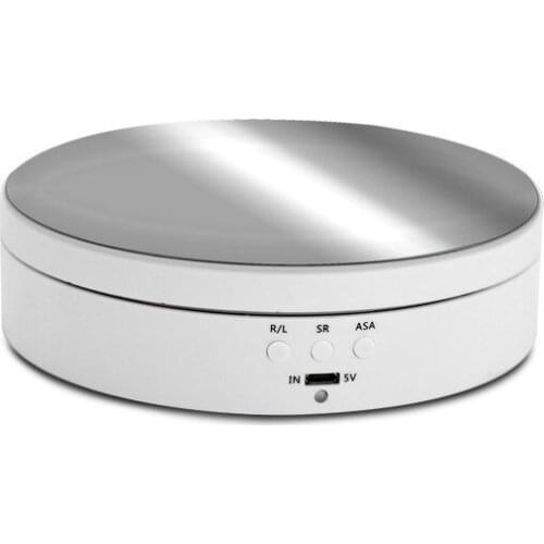 FFYY-Rechargeable Turntable Display Stand 360 degree Rotating Angel Speed Adjustment for Photography/Jewelry
