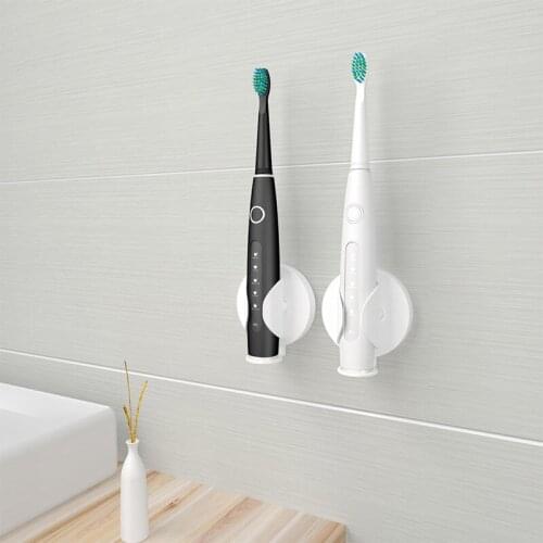 Creative electric toothbrush holder, automatic zooming and clamping, wall-mounted, punch-free rack, storage bracket, bathroom