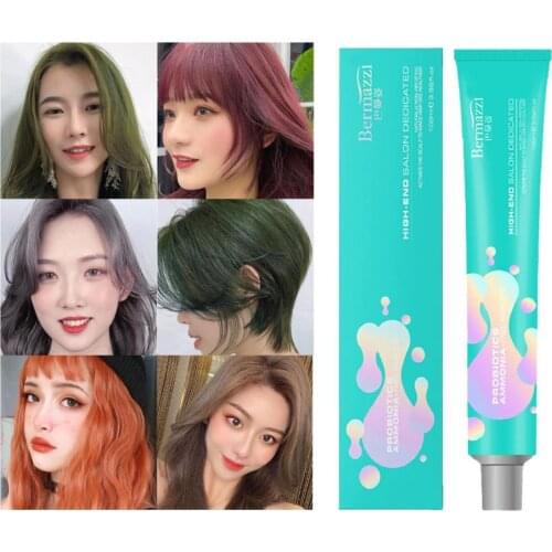 100ml Natural Effect Hair Dye Cream High Saturation Multiple Colors Professional Bleaching Agent Long Lasting Cream Hair Cream