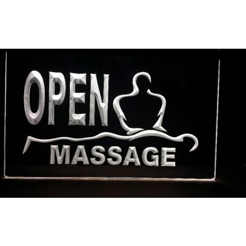 Open massage 2 size new beer bar pub club 3d signs led neon light sign home decor crafts
