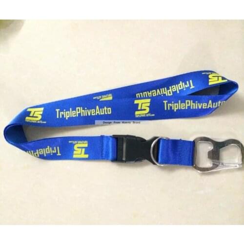 Custom beer opener neck strap,cheap customized logo printed lanyards,promotion actitives gift neck lanyard direct strap supplier