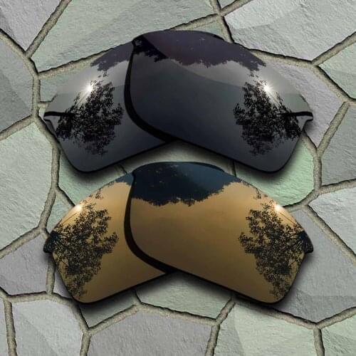 Grey Black&Bronze Copper Sunglasses Polarized Replacement Lenses for Oakley Bottle Rocket