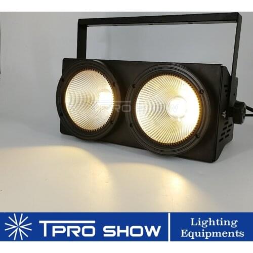LED Blinder 200W Stage Lighting Effect 2x100W Eye Blinder Professional Lighting Equipment Dmx 3200K 5600K Theatre Light Studio
