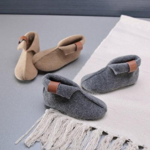 Retro High Top Kids Shoes Suede Children Shoes Soft Sole Boys Shoes Comfortable Light Casual Shoes Wool Tenis Sapato Infantil