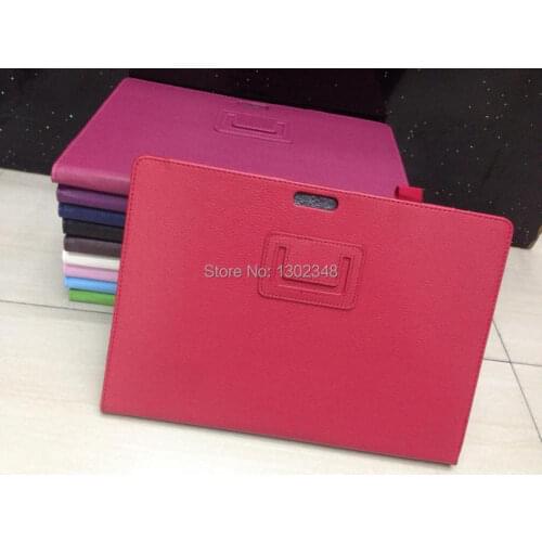 High Quality Utra Slim Litchi Grain Folio Stand Leather Cover Case Protector Skin For Microsoft Surface Pro3 pro 3 12" Tablet