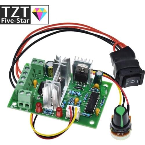 TZT 10V 12V 24V 36V PWM DC controller with Positive inversion switch PWM DC controller for DC motor speed controller 150W