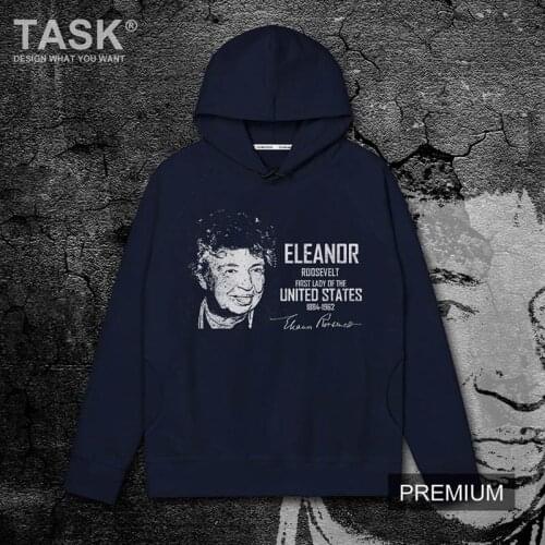 Celebrity Anna Eleanor Roosevelt United States politician Diplomat writer printed casual fashion harajuku sportswear mens tide