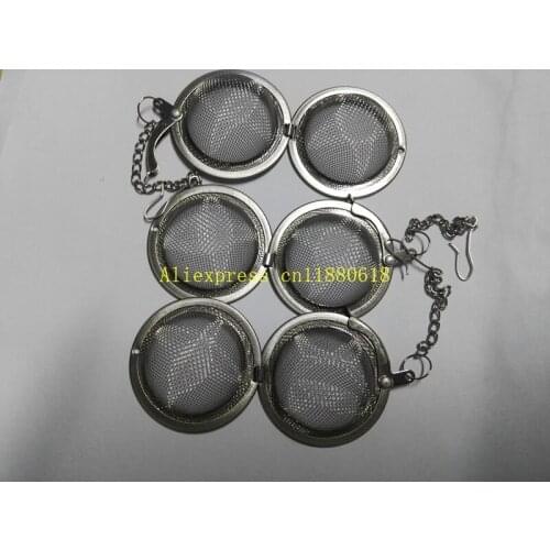 100pcs/lot Fast Shipping Stainless Steel Tea Pot Infuser Sphere Mesh Strainer Ball 4.5cm / 5.5cm / 7cm