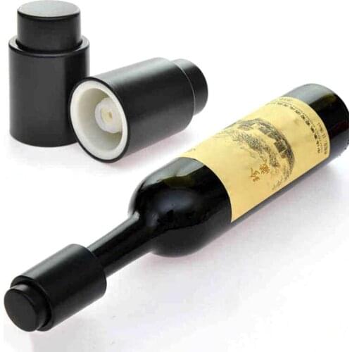 2 Pieces Press Style Red Wine Storage Bottle Plug Stopper Vacuum Sealed Champagne Bottle Reusable Cap