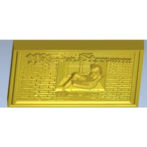 3d model relief for cnc in STL file format Panno step