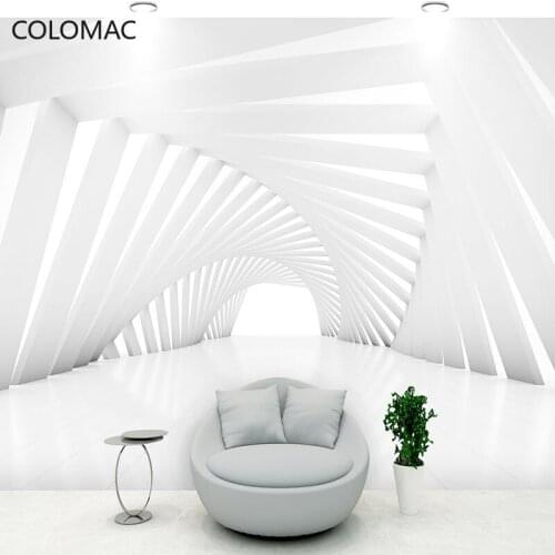 Colomac Custom 3d Extension Space Wallpaper Office Gym Industrial Style Concave-convex Geometric Decoration Mural Drop Shopping