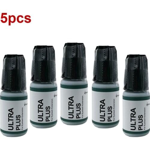 5bottles 5g Lashes Glue Ultra Plus No Smell No Irritant False Eyelashes Adhesive From Korea Cosmetic Tools Extensions Glue