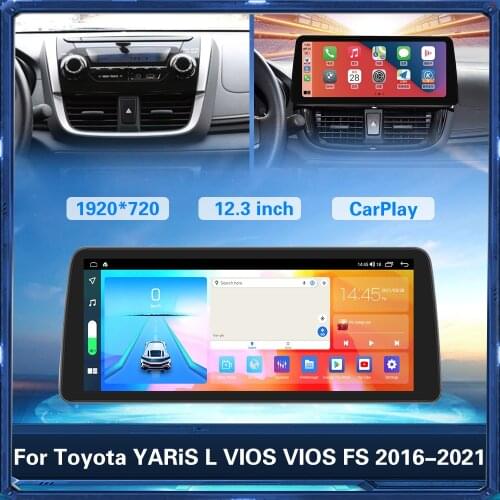 Android 128GB Car radio For Toyota YARiS L VIOS VIOS FS 2016-2021 car Multimedia Player GPS Navigation Stereo receiver