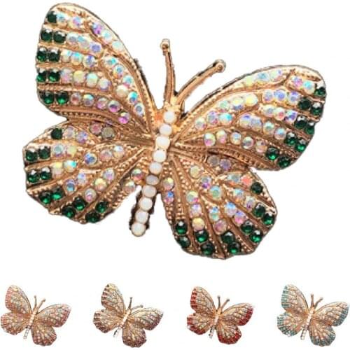 Car Aromatherapy Clip Butterfly Shape Inlay Alloy Auto Air Outlet Freshener Perfume Clip for Car