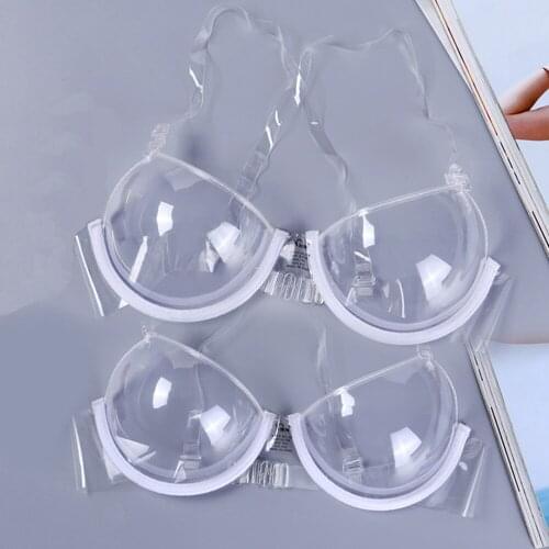 Free shipping/Transparent bra wash free invisible Bras Comfy Women Underwire Brassiere Sexy Underwear New Clear Push Up Bra