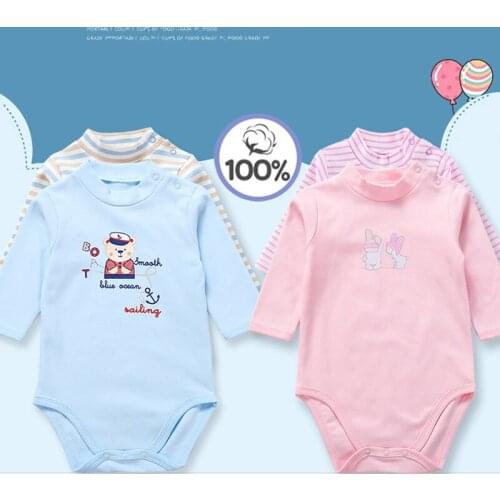 Baby 2pcs pack baby clothes baby bodysuit long sleeves baby body suits girl boy clothes children clothing 100% cotton
