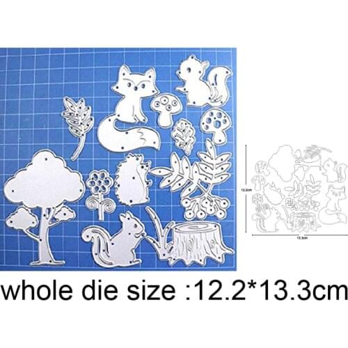 2020 New Metal Cutting Dies Forest Animal Series Craft Dies Scrapbooking dies Album Cards Making Embossing Die Cut stencils dies