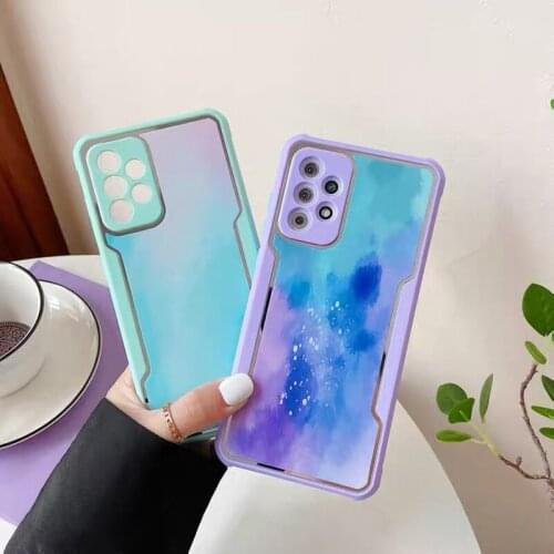 Luxury Watercolor Phone Case For Samsung A51 A71 A52 A72 A32 A50 A31 S21 Plus S20 FE S10 Plus Note 10 20 Ultra Shockproof Cover