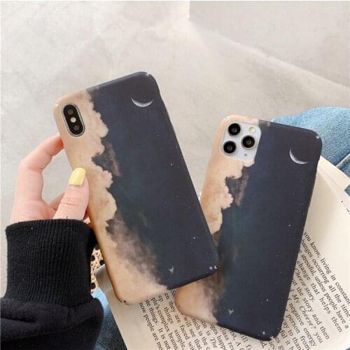 Starry Sky Scenery Phone Case for IPhone 11 Pro Max XS Max XR X 6 6s 7 8 Plus Ultra Thin Full Hard PC Protective Back Cover