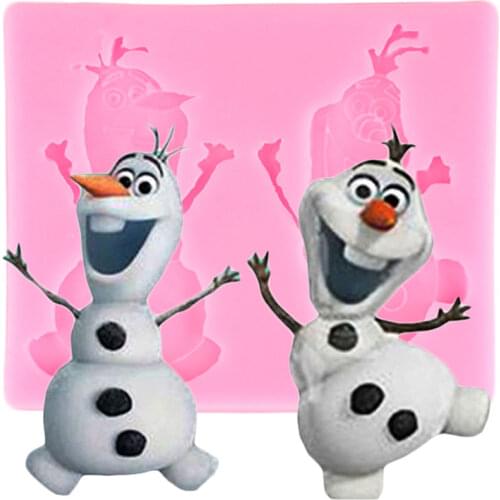 DIY Christmas snowman Silicone Mold Frozen Fondant Cake Wedding Party Decorating Tools Kitchen Bakeware Cooking Tools