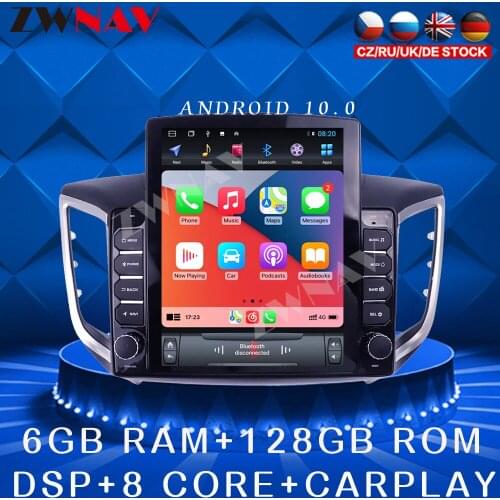 For Hyundai IX25 2014-2018 Android 10 Tesla style Car DVD Player GPS navigation Car Auto Radio Stereo Multimedia Player