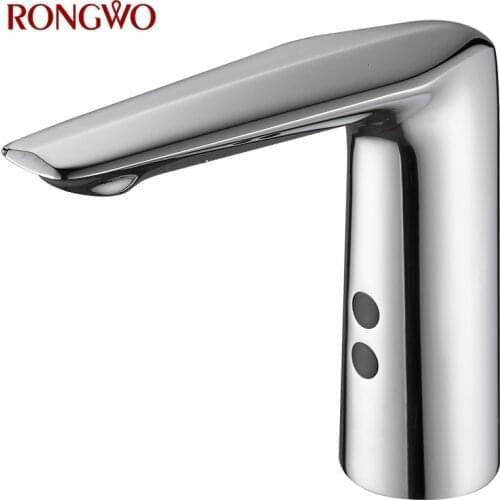 RONGWO bagno rubinetto sensore automatico senza contatto rubinetto elettrico induttivo a risparmio idrico intelligente batteria