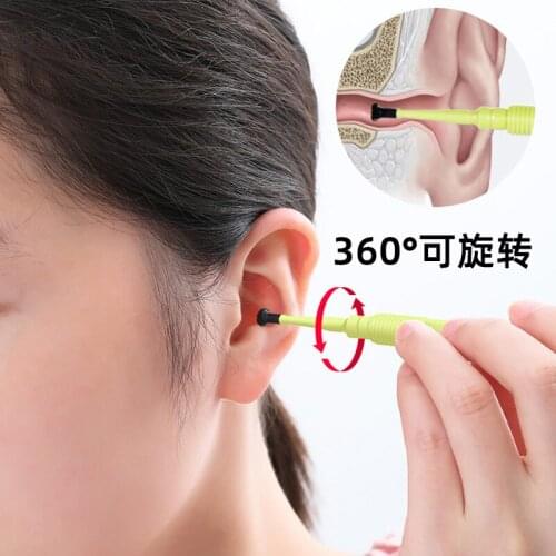 Japan Imported Ear Cleaner Easy Ear Wax Remover Spiral Earwax Cleaner Health Ear Cleaner Hearing Aid Ear Care Tools