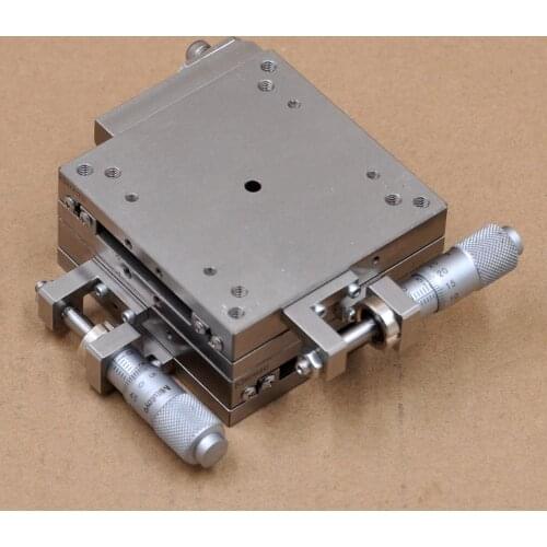 KOHZU GXM07S-S1 manual XY axis precision cross rail fine-tuning displacement sliding table steel 70*70mm table