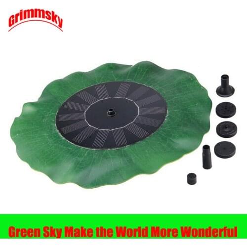 Max Spray Height 70CM Floating Lotus Leaf Pool Pond Outdoor Solar Panel Home Garden Decoration Fountain Home