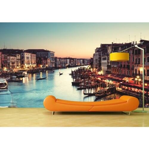 Custom Wallpaper Murals Venice Scenery Self Adhesive Vinyl Wall Sticker Wall Paper Art Wall Painting Living Room