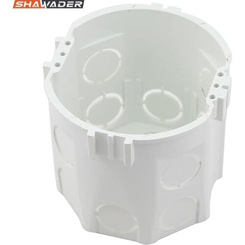 Junction Box EU Germany Standard Electrical Mounting Rectangle Handy Secret Stash Conduit Wall Mount Switch Boxes PVC Material