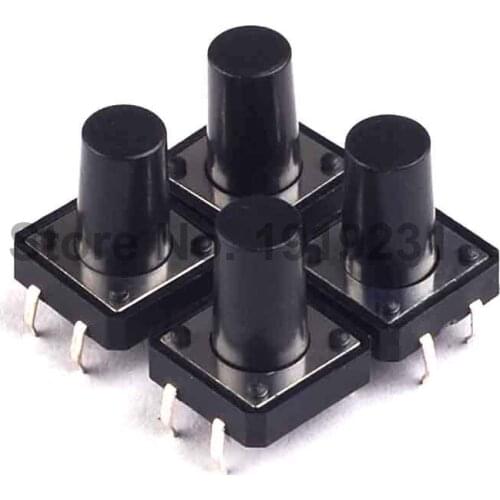 50PCS 12x12x14mm Tactile Switches Push Button Tact Switch 12*12*14mm