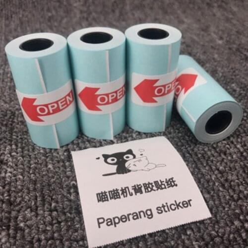Thermal Printer Sticker Paper 3 Rolls Direct With Self-adhesive 57*30mm For PeriPage A6 A8 PAPERANG P1 P2 Mini Photo Impresoras