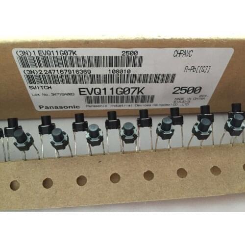 Japan EVQ11G07K Tact Switch 6*6*7 Button Switch 2 Pin 6*6 Touch Button 7 High