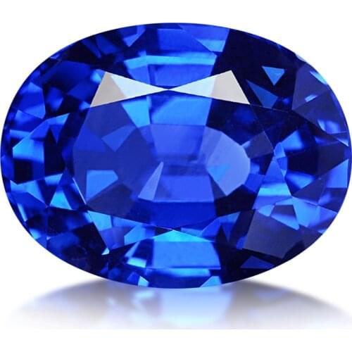 Zhanhao Jewelry 0.26ct-8ct Blue Sapphire Gemstone Lab Created VVS Clarity For Sapphire Gemstone Jewelry