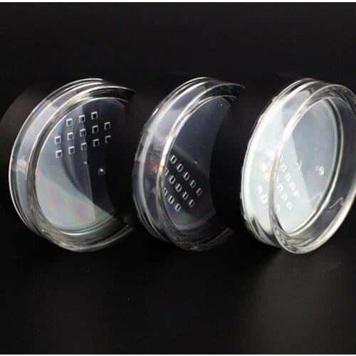 20g loose powder jar with rotating sifter loose powder container with twist up sifter F196