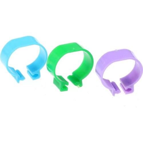 20Pcs/lot Inside Diameter 2.0 Cm Chicken Ring Hen Pigeon Leg Band Poultry Dove Birds Quail Goose Chicks Duck Parrot Clip Rings