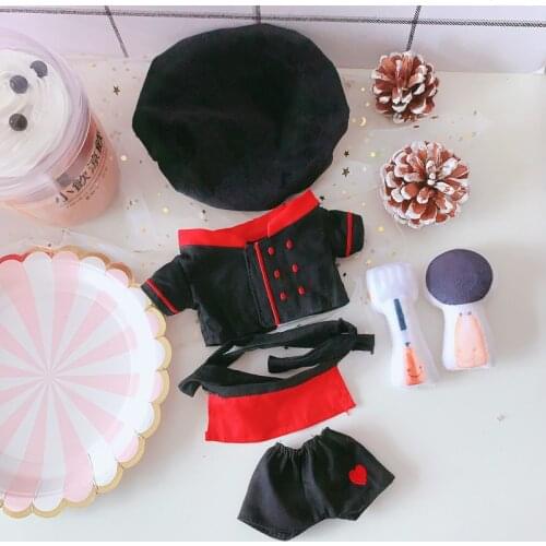 20cm doll dress Chef suit apron spatula accessories 20cm doll dress EXo doll clothes Doll accessories