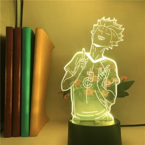 3d Lamp Anime Haikyuu Tendou Satori Light for Kids Child Bedroom Decor Night Light Birthday Gift Manga Gadget Lamp Haikyuu