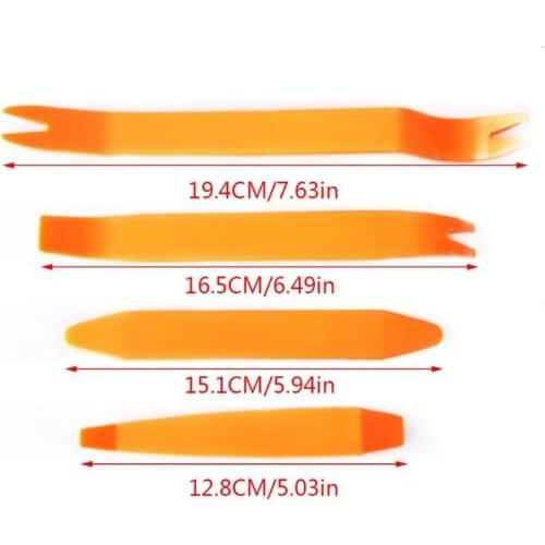 4Pcs Auto Car Radio Clip Panel Trim Dash Audio Removal Kit Repair Hand Pry Tool 23GC