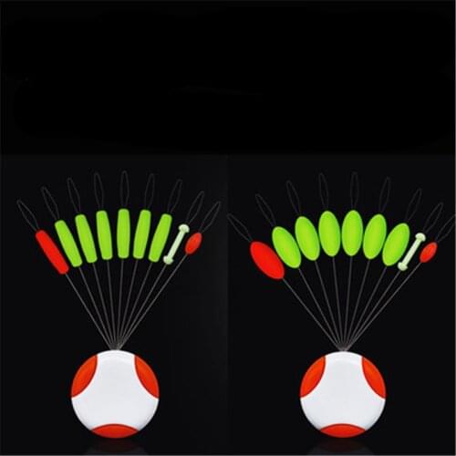5Pcs/set Fishing bobber stopper Floating Seven-star drift float cylindrical winter carp float fishing Tackle