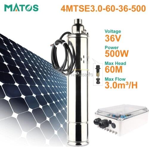 48v automatic dc brushless stainless steel deep well solar powered screw submersible borehole drinking water pump for pond