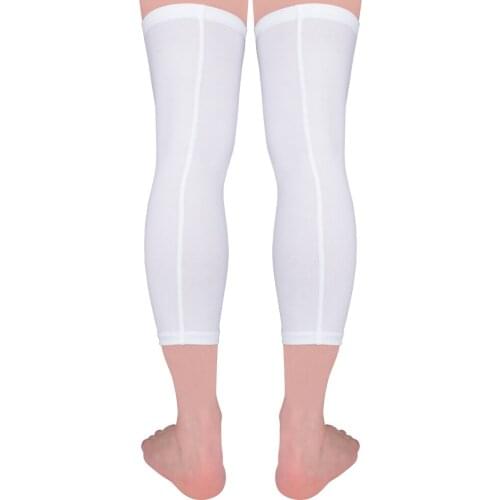 Knee Sleeve Long Leg Sleeves Braces for Basketball and All Contact Sports, Kids Youth and Adult, Sold as 1 Pair (2pcs)