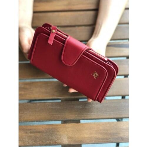 Burgundy Women 'S Wallets