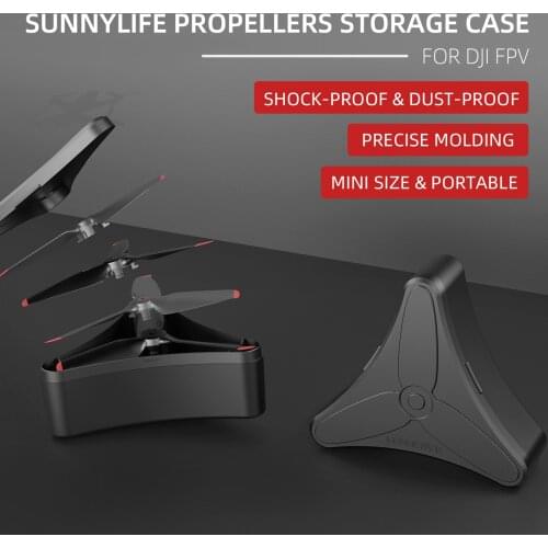 SUNNYLIFE Propellers Storage Case for DJI FPV 5328S Blade Anti-fall Protection Box for DJI FPV Drone Accessories