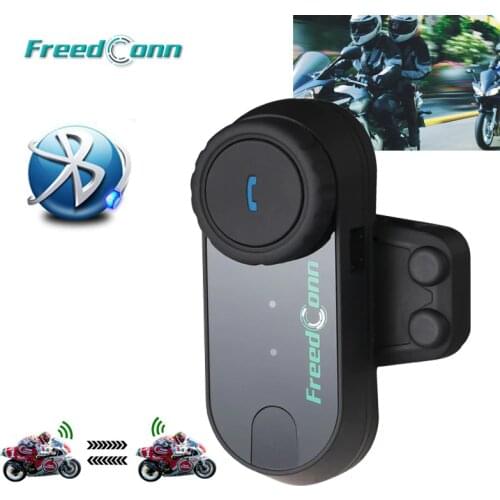 FreedConn T-COMVB Original BT Bluetooth Motorcycle Helmet Intercom Interphone Headset BT Intercom with FM radio