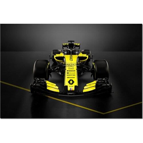 Wall Picture Formula1 Renault RS18 Sport Racing Car Canvas Painting Posters and Prints Wall Art Modern Home Decoration